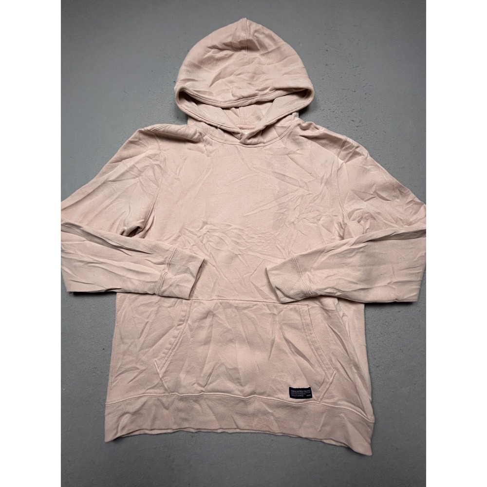 Abercrombie & Fitch Hoodie Cotton Polyester Pink Medium Mens